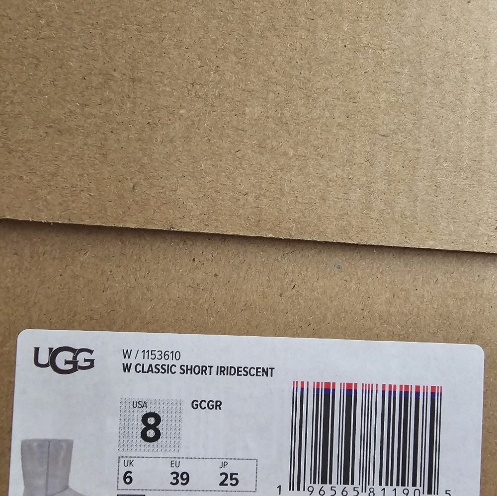 NIB UGG STUNNING IRIDESCENT COLOR!!! SIZE 8 WOMEN - Picture 4 of 12